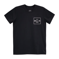 BALLIN MENS SMALL PRINT TEE